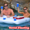 Image of Floating Beer Pong Table Inflatable Raft with Optional Cooler