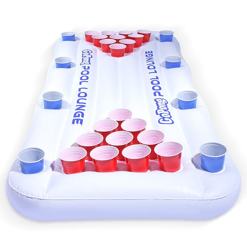 Floating Beer Pong Table Inflatable Raft with Optional Cooler