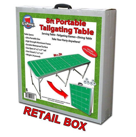 Football Field Portable Beer Pong Table