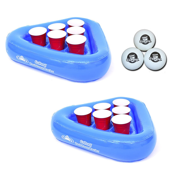 Inflatable pool beer pong discount