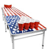 Image of American Flag Portable Beer Pong Table
