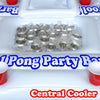 Image of Floating Beer Pong Table Inflatable Raft with Optional Cooler